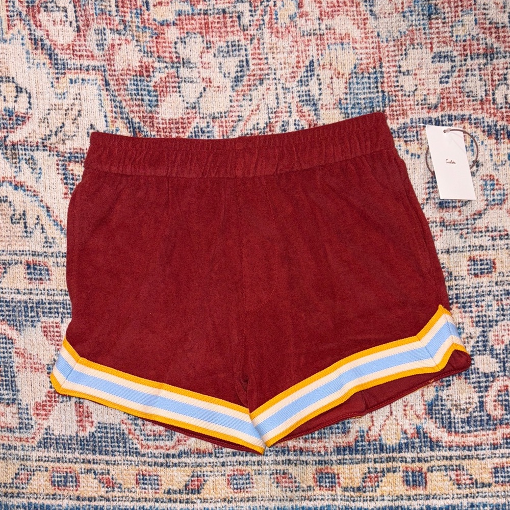 Cadets Casita Terry Shorts in Red SZ 8/10 (24-27” Waist) NWT